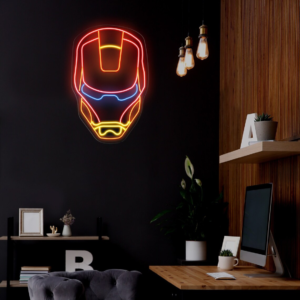 Iron Man Neon Sign, LED Neon Sign, Game Room Neon Sign