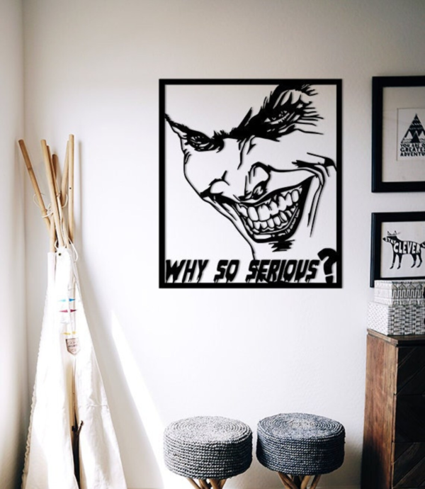 Joker Wood Wall Art, Joker Art, DC Comics Wall Art