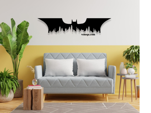 Gotham Silhouette, Wall Decor, Made of Wood