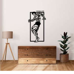 Baki Wood Wall Art, Anime Wall Decor