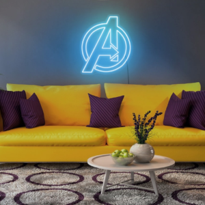 Avengers neon sign, Avengers led, Avengers sign, Superheroes sign