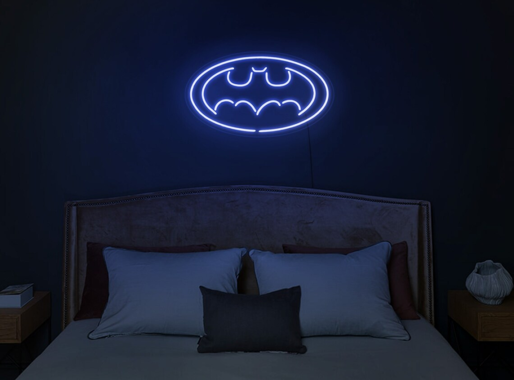 Bat neon sign, Batcave neon sign, Bat led sign, Bat sign, Batcave sign ...