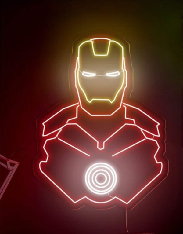 Iron Man Led Sign, Marvel Neon Led Sign, Gift for Man, Game Neon Sign