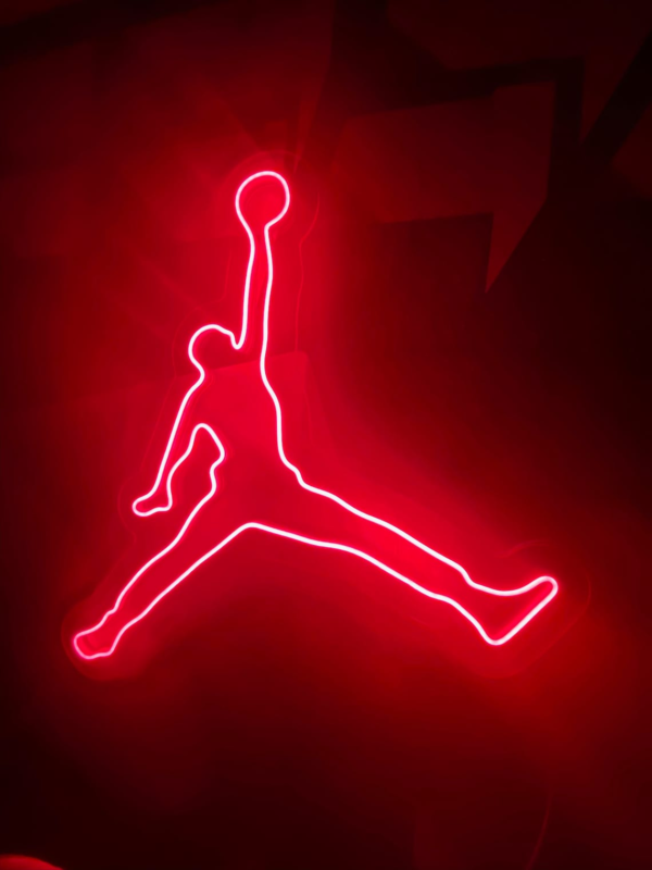 Jordan Neon Sign, Michael Jordan Lighted Sign Wall Decor, Handmade Neon Sign