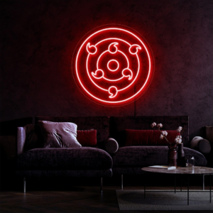 Sharingan neon sign, Anime neon sign, Sharingan sign, Shinobi neon sign, Sharingan eyes