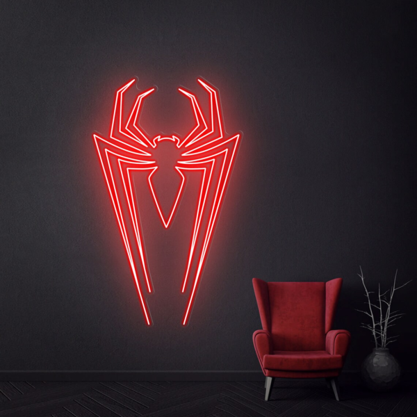 Spider Neon Sign, Custom Halloween Neon Sign, Bedroom Decoration