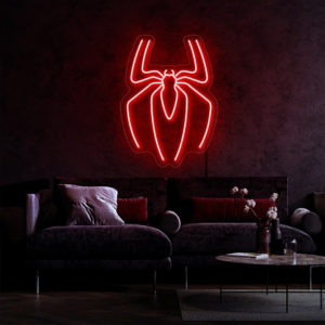 Spiderman Neon Sign, Spider Neon Sign, Spiderman Logo, Spider LED, Superhero Neon Sign