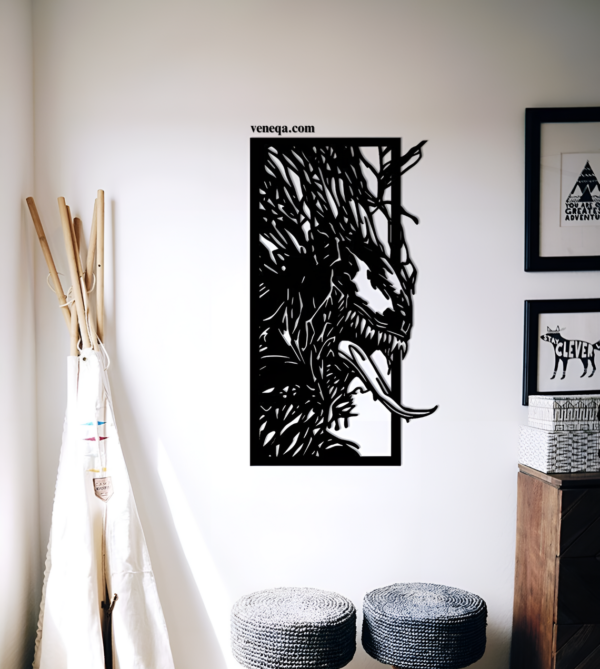 Venom Wood Wall Art, Venom Art, Marvel Comics Wall Art