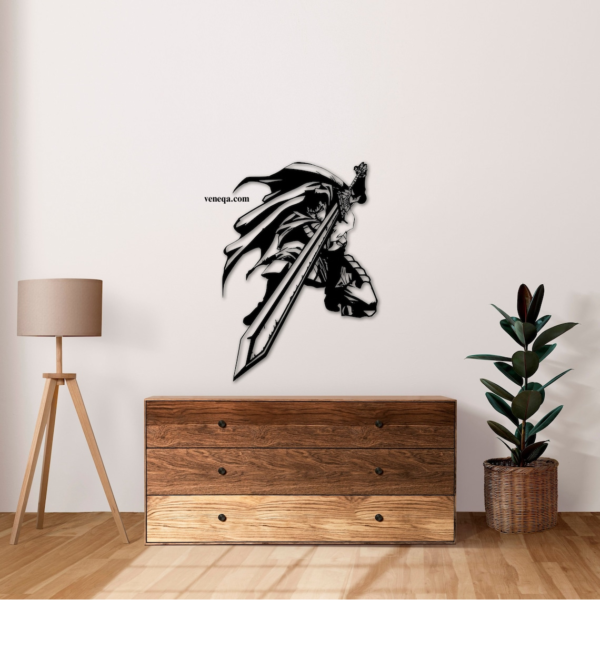 Berserk Guts Wood Wall Decor, Anime Wall Decor, Anime Wood Wall Art