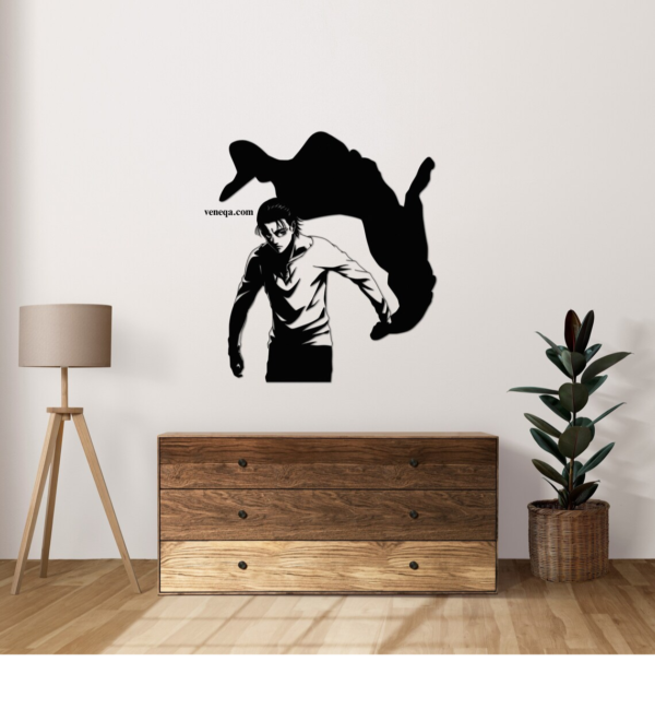 Eren Yeager, Attack On Titans Anime Wood Wall Decor, Anime Wall Decor