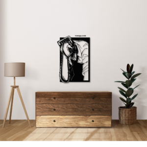 Chainsaw Man Anime Wood Wall Decor, Anime Wood Wall Art