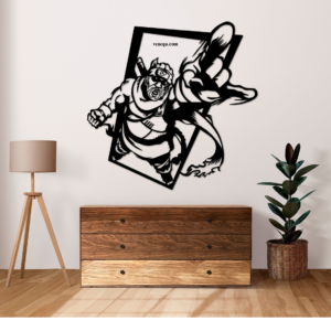 Killer Bee, Naruto Anime Wood Wall Decor, Anime Wood Wall Art