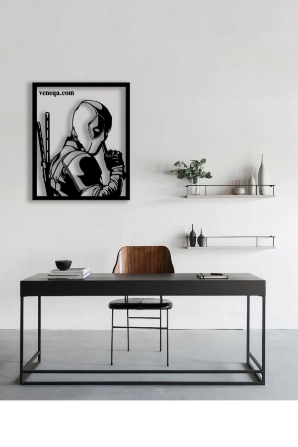 Deadpool Wood Wall Decor, Teen Room Wall Hangings, Super Hero Art