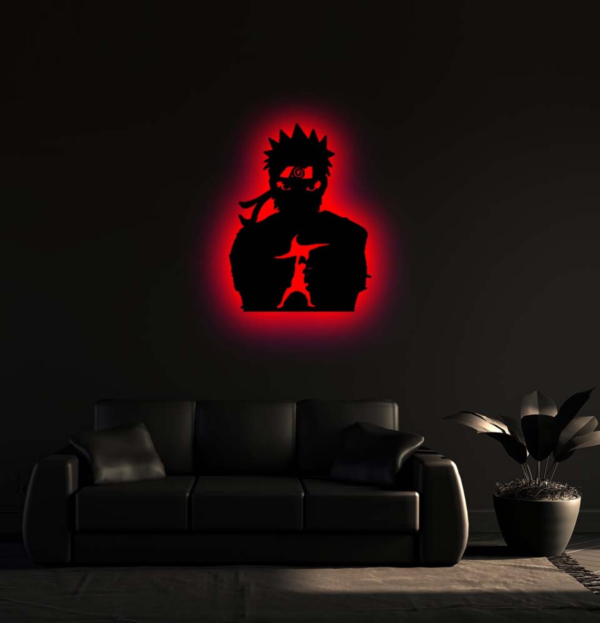 Stylish Anime Naruto Uzumaki LED Wall SILHOUETTE (Naruto Shippuden)