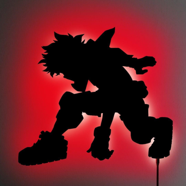 DEKU LED WALL SILHOUETTE (MY HERO ACADEMIA)