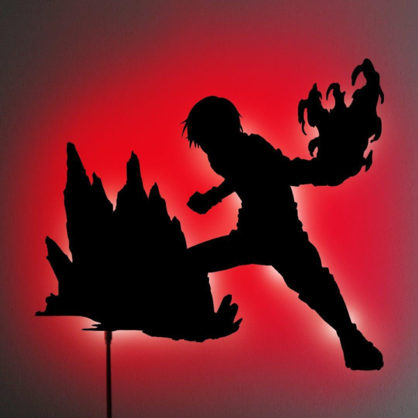 SHOTO TODOROKI LED WALL SILHOUETTE (MY HERO ACADEMIA)