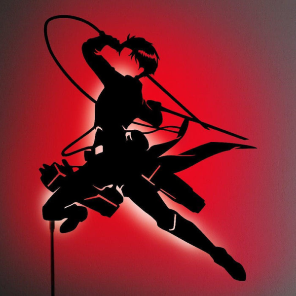 LEVI V2 LED WALL SILHOUETTE (ATTACK ON TITAN)