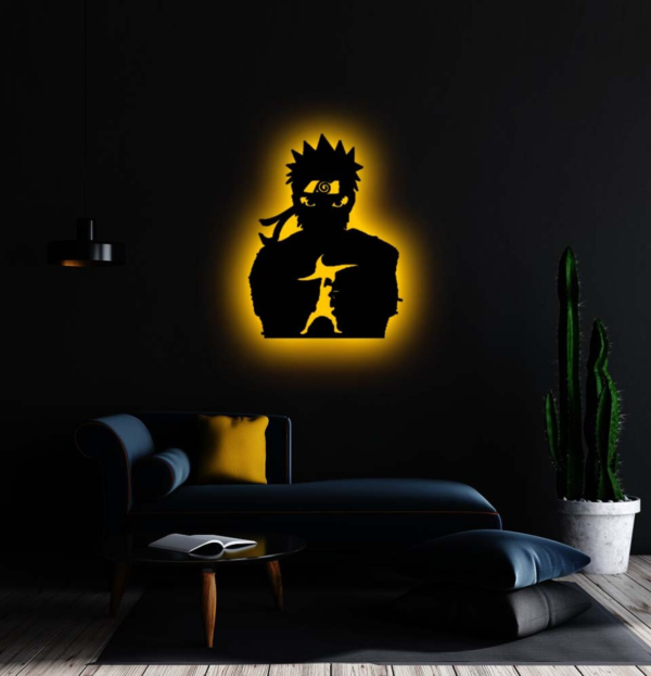 Stylish Anime Naruto Uzumaki LED Wall SILHOUETTE (Naruto Shippuden)