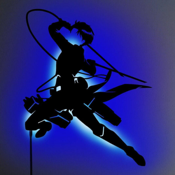 LEVI V2 LED WALL SILHOUETTE (ATTACK ON TITAN)