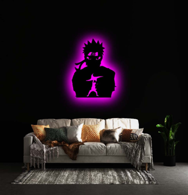 Stylish Anime Naruto Uzumaki LED Wall SILHOUETTE (Naruto Shippuden)