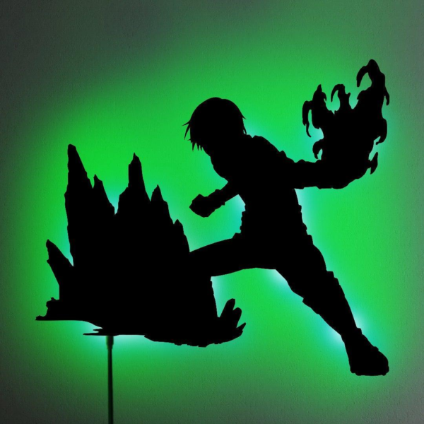 SHOTO TODOROKI LED WALL SILHOUETTE (MY HERO ACADEMIA)