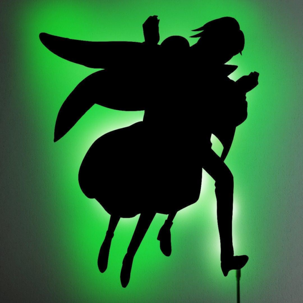 SOPHIE AND HAWL LED WALL SILHOUETTE (HMC)