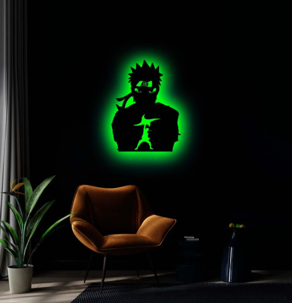 Stylish Anime Naruto Uzumaki LED Wall SILHOUETTE (Naruto Shippuden)