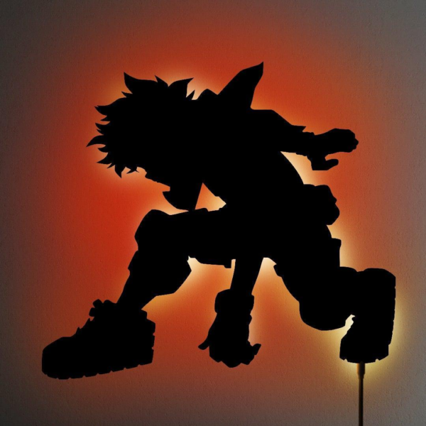 DEKU LED WALL SILHOUETTE (MY HERO ACADEMIA)