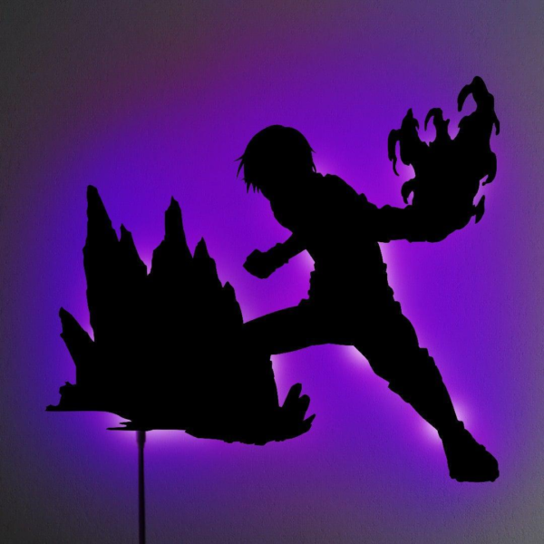 SHOTO TODOROKI LED WALL SILHOUETTE (MY HERO ACADEMIA)