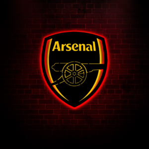 Arsenal Wood Led Sign Wall Decor Wood Wall Art The Gunners Fans