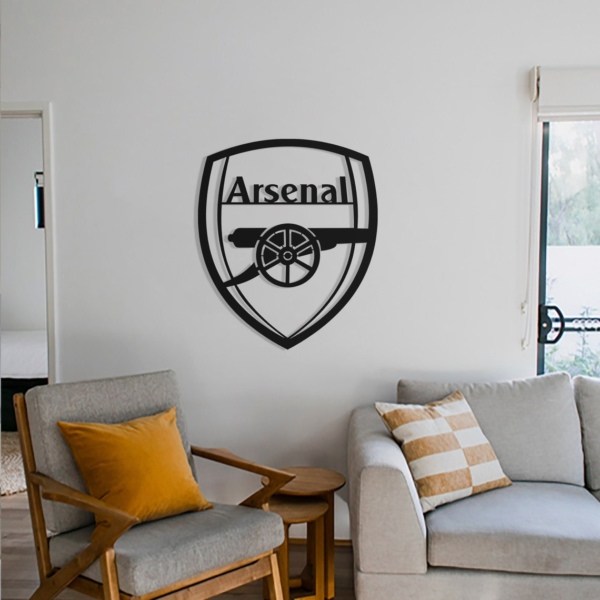 Arsenal Wood Wall Art - Football Wood Art Gift