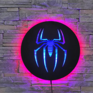 Avengers Spiderman Led Sign Marvel Logo Wall Decor Gift