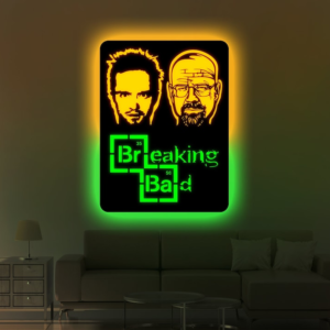 Breaking Bad LED Sign, Heisenberg Wall Art Decor, Vector,
