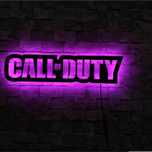 Call Of Duty Led Sign, Video Game Decor, Lighted Call Of Duty Sign