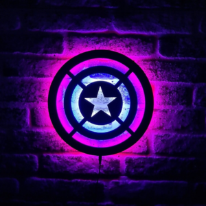 Captain America Led Sign - Captain America Led Light - Avengers Hero Marvel