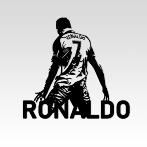 Cristiano Ronaldo Wood Wall Art, Iconic Football Player, Cristiano Ronaldo Fans