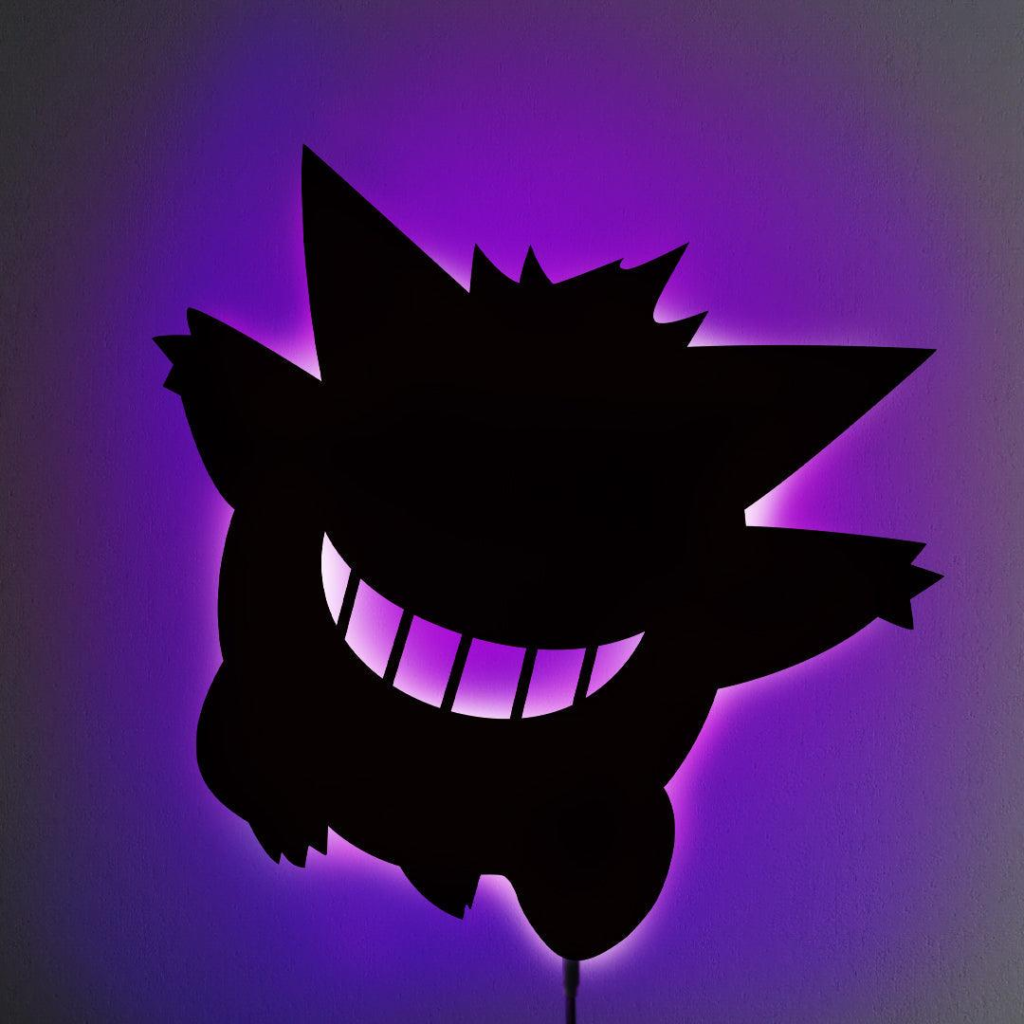 GENGAR LED WALL SILHOUETTE (POKEMON) - Veneqa