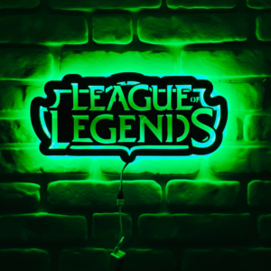 League of Legends Iconic LED Neon Sign, Esports Gaming Wall Decor