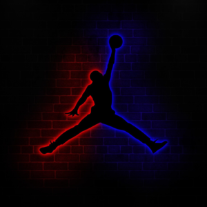 Michael Jordan Art Led Wall Sign Wall Led Decor Basketball