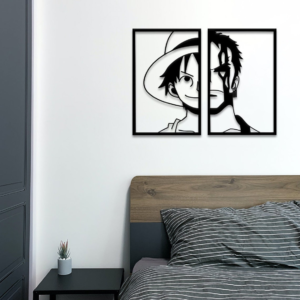 Monkey D. Luffy & Roronoa Zoro One Piece King Of The Pirates Wood Wall Art Décor