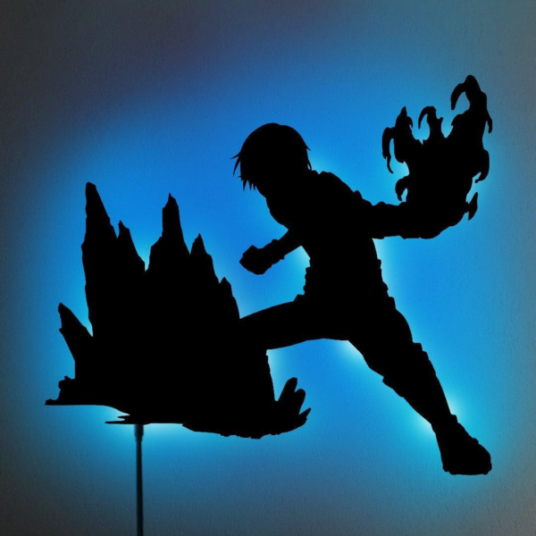 SHOTO TODOROKI LED WALL SILHOUETTE (MY HERO ACADEMIA)