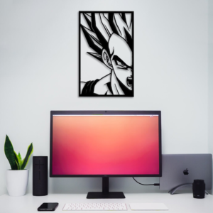 Vegeta Super Saiyan Dragon Ball Z Wood Anime Wall Art Décor