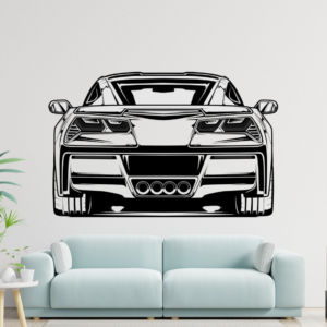 Corvette Z06 Silhouette Wood Wall Decor