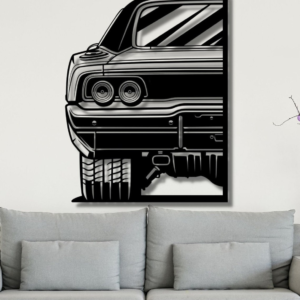 Dodge 1968 Charger Silhouette Wood Wall Decor