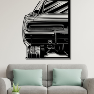 Dodge 1969 Charger Silhouette Wood Wall Decor