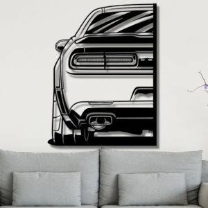 Dodge Demon SRT Silhouette Wood Wall Art