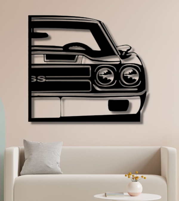 Ford Mustang SS Silhouette Wood Wall Decor