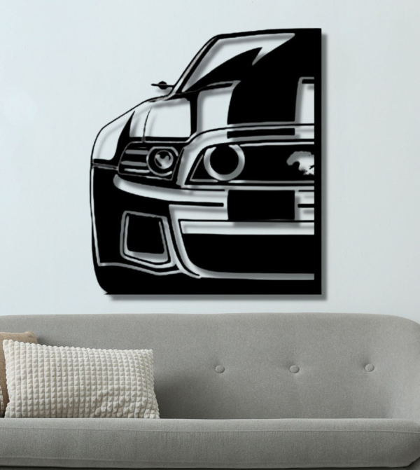 Ford Shelby Silhouette Wood Wall Decor