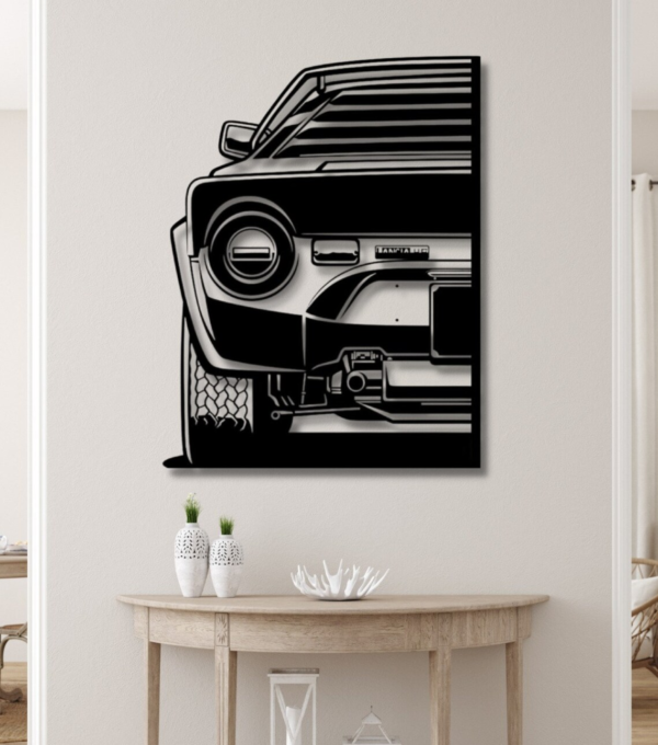 Lancia Stratos HF Silhouette Wood Wall Decor