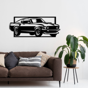 Mustang Car Wood Wall Decor